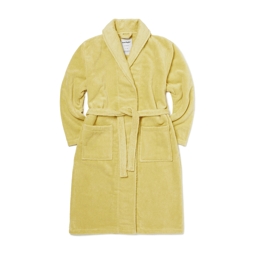 K-Lifestyle towelogist Premium Shower Robe Egg Yellow Free Size