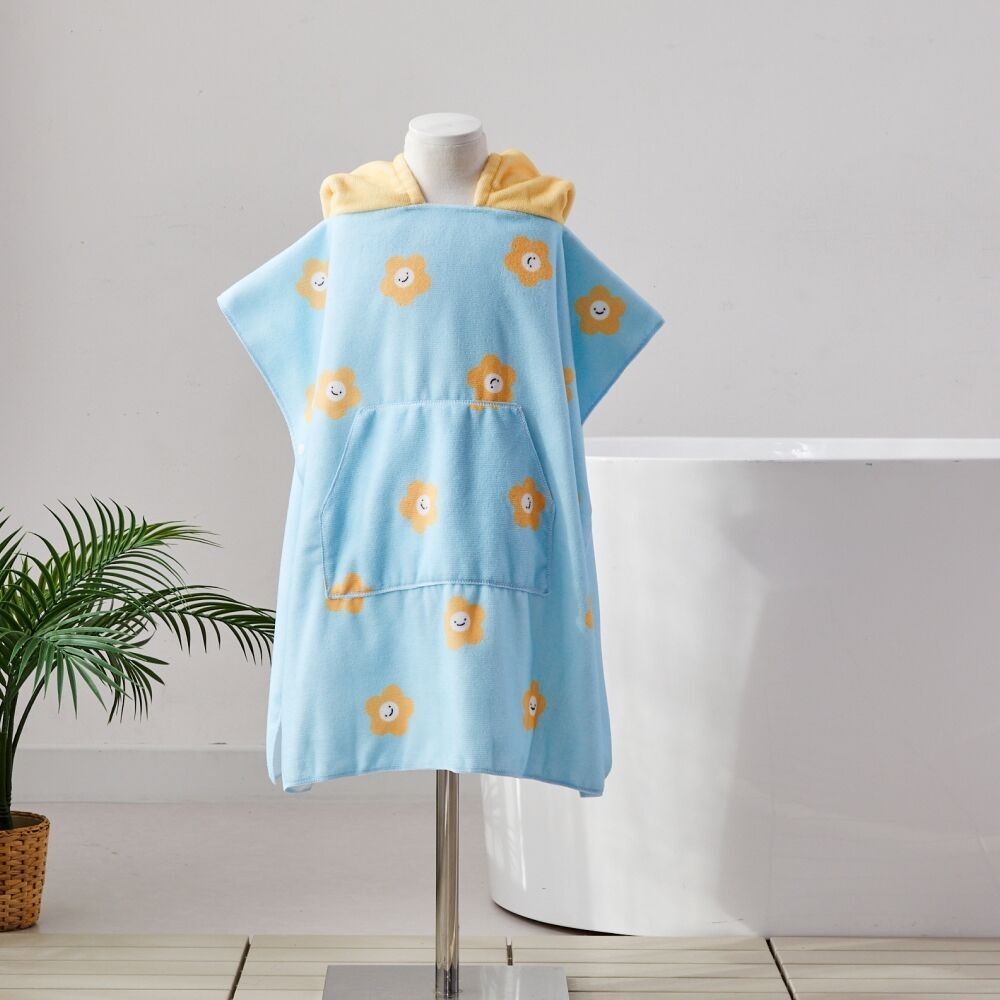 K-Lifestyle Modern House Daisy Hood Beach Poncho 60x120cm