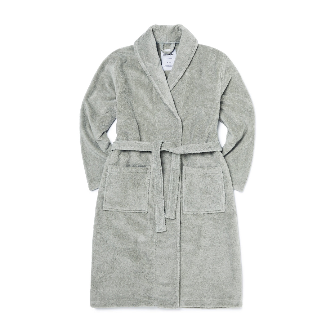 K-Lifestyle towelogist Premium Shower Robe Melange Gray Free Size