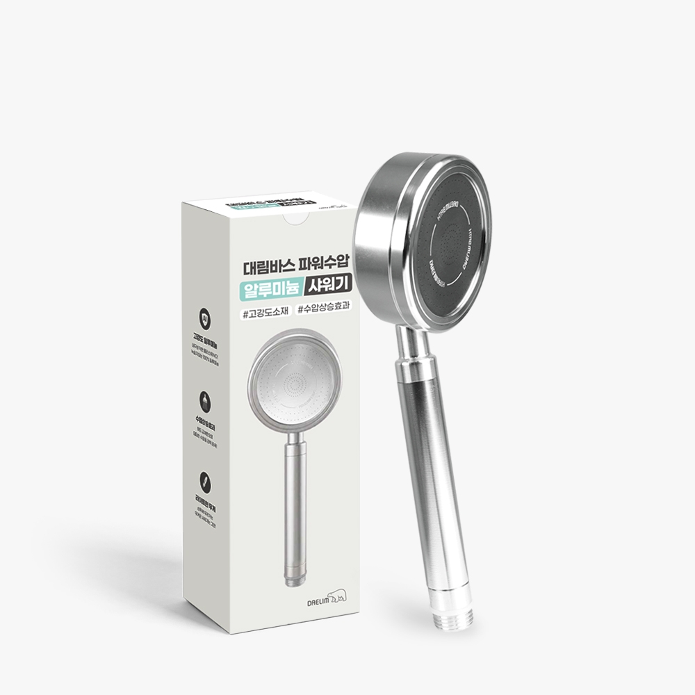 K-Lifestyle DAELIM BATH Powerful water pressure aluminum shower head