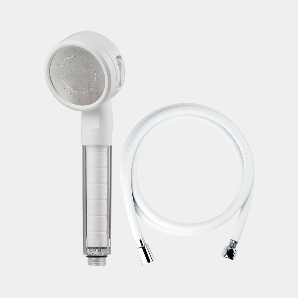 K-Lifestyle DAELIM BATH D-Clean 3-Function Shower Head + 2M Residual Water Drain Shower Hose (Random)