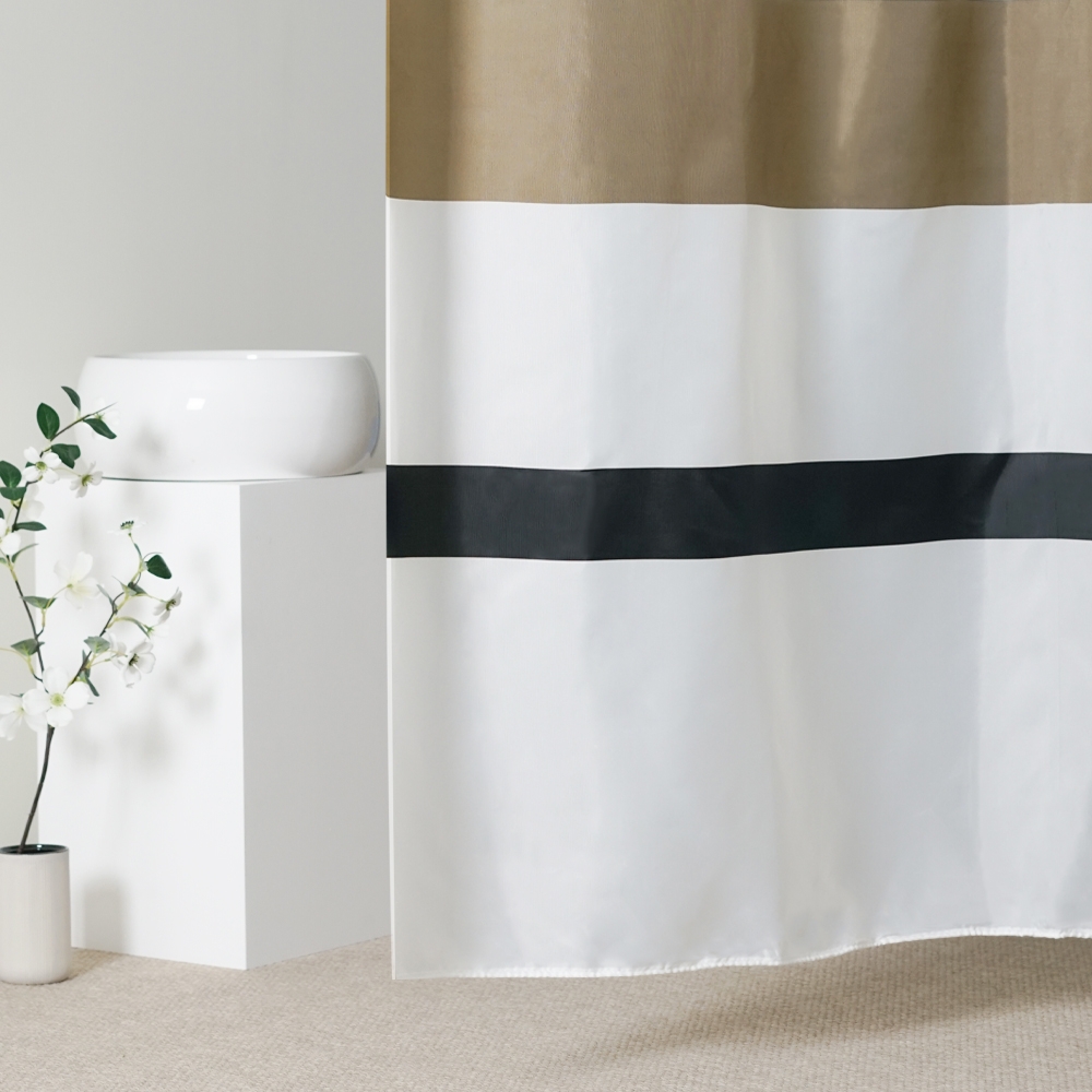 K-Lifestyle gedy Living Polyester Fabric Shower Curtain 180x200cm