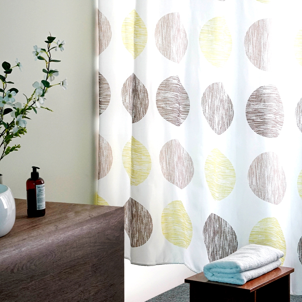 K-Lifestyle gedy Gomitolo Polyester Fabric Shower Curtain 180x200cm