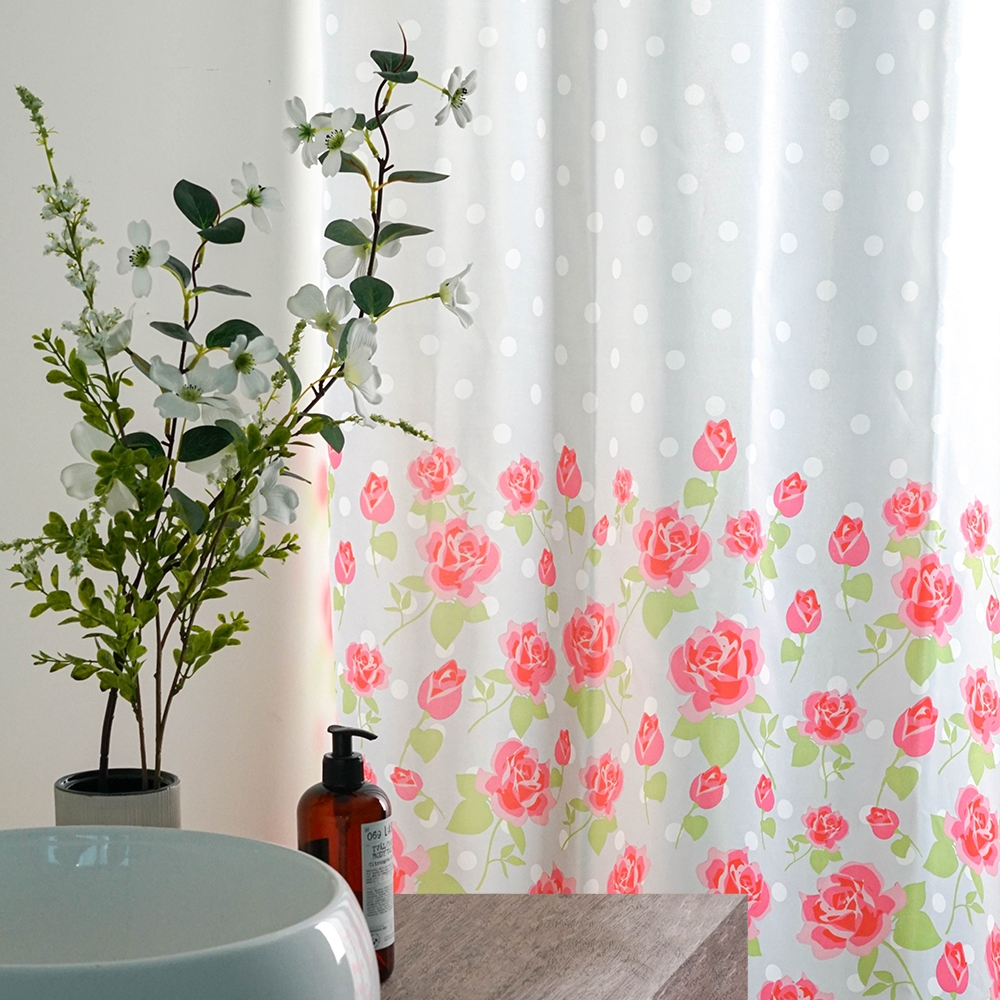 K-Lifestyle gedy Lady Marie Polyester Fabric Shower Curtain 180x200cm