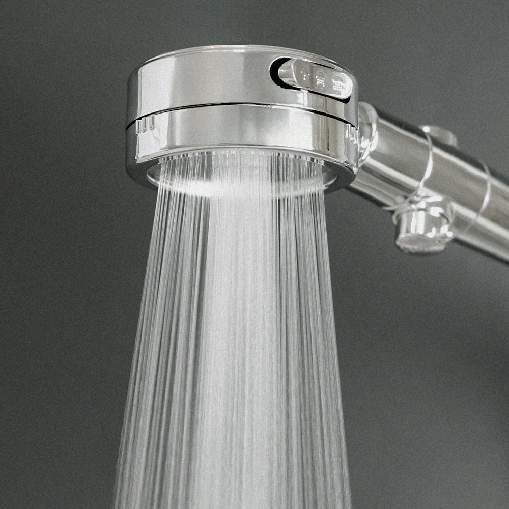 K-Lifestyle BATHTEM 3-Function On/Off Water-Saving Convert Laser High-Pressure Shower