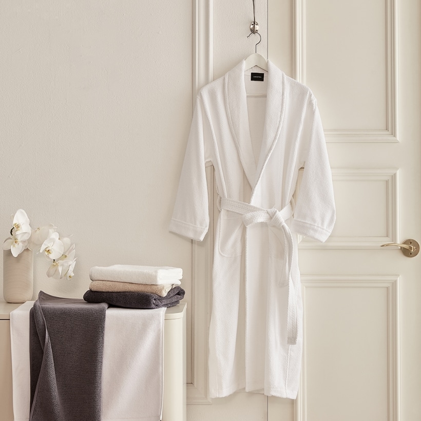 K-Lifestyle casamia Soleil Hotel Non-smooth Bathrobe Large_White