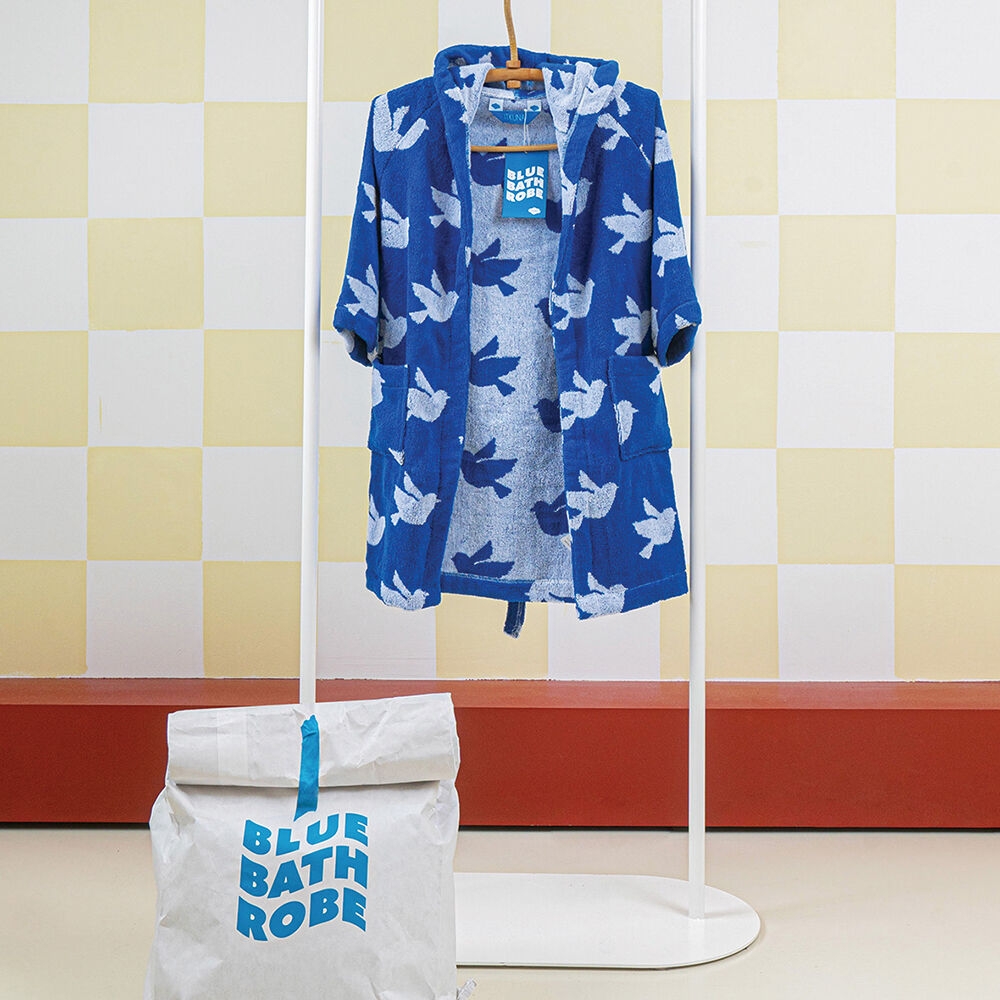 K-Lifestyle itkuna Blue Bathrobe Bluebird for children