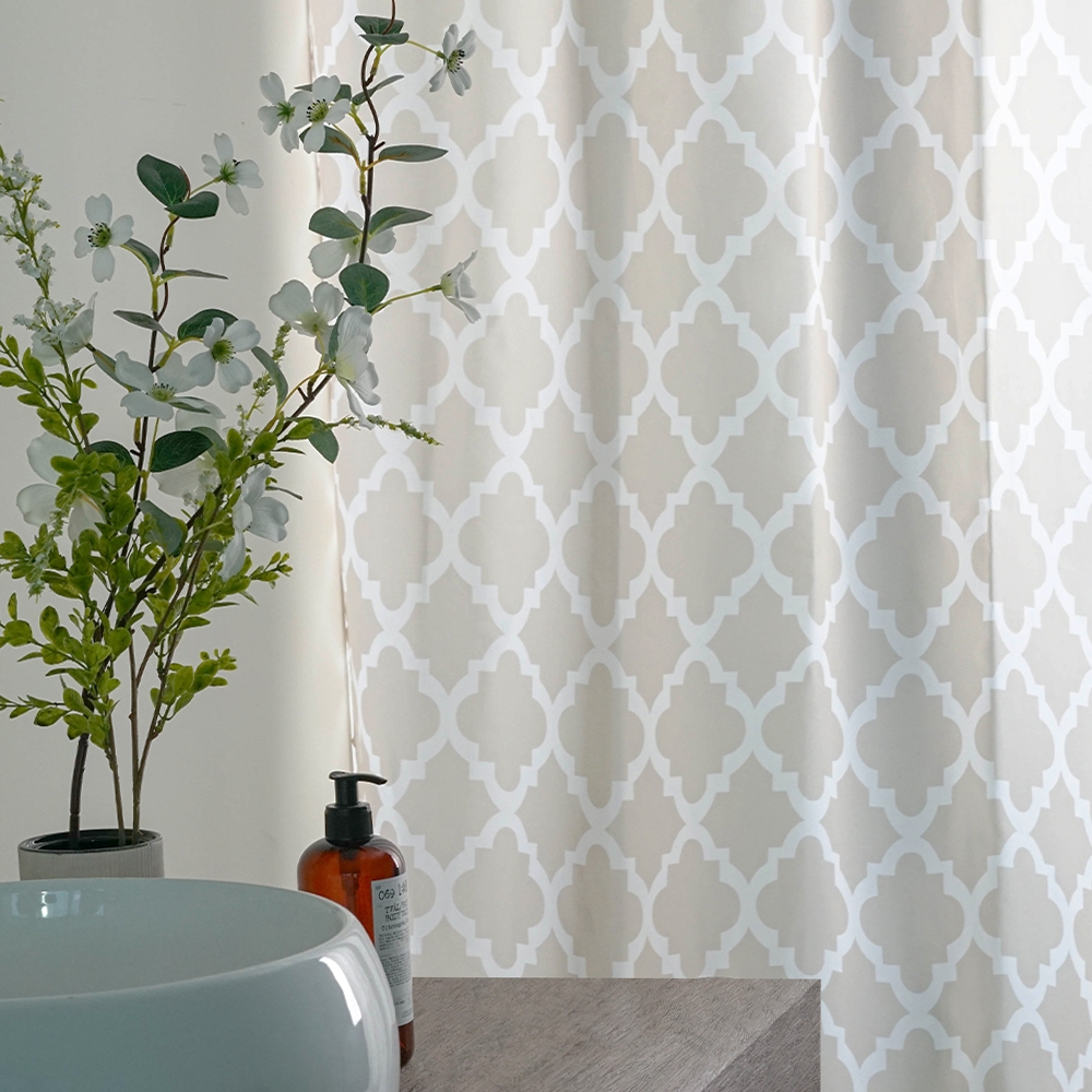 K-Lifestyle gedy Araldica Polyester Fabric Shower Curtain 180x200cm