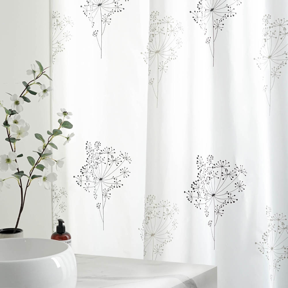 K-Lifestyle gedy Parfum Polyester Fabric Shower Curtain 180x200cm