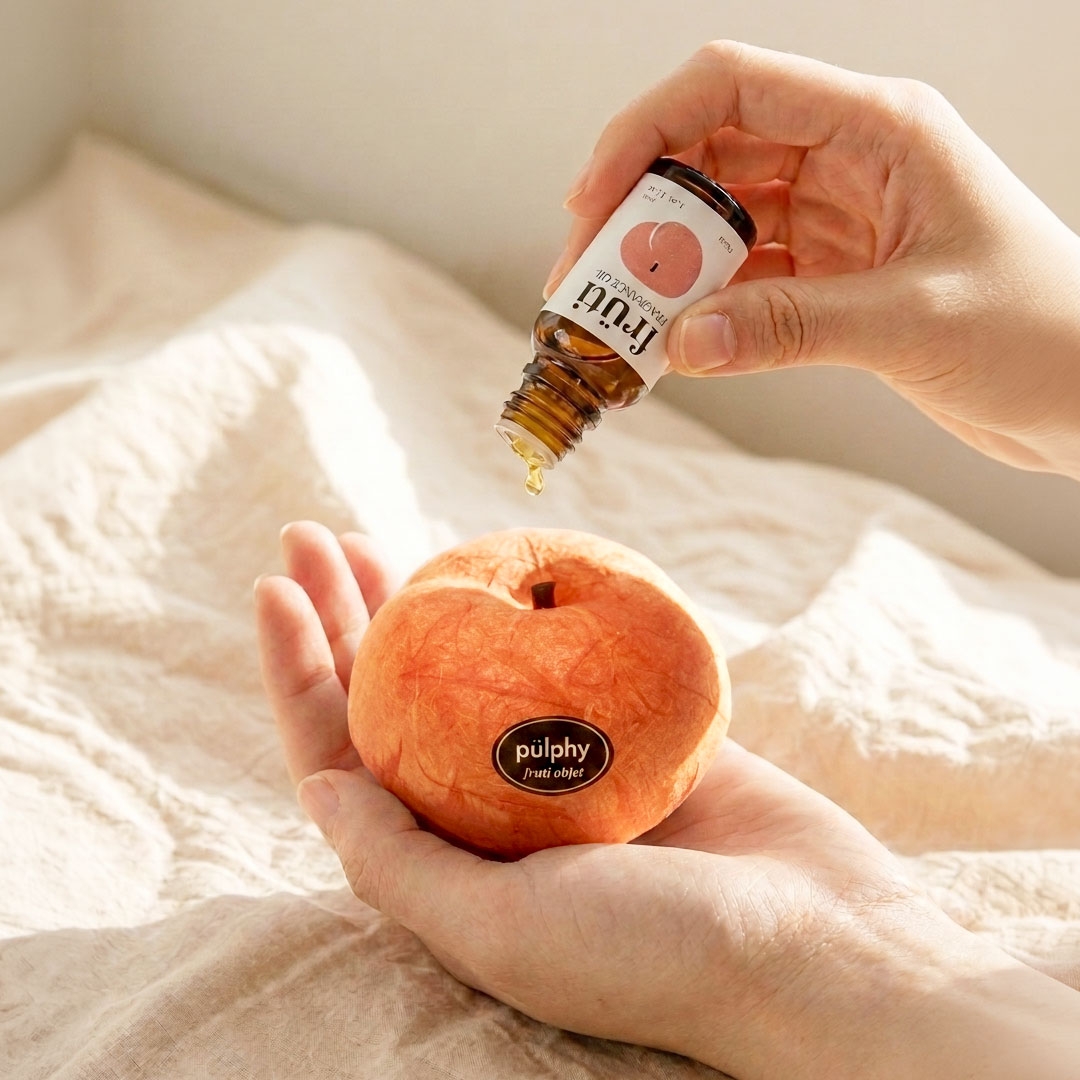 K-Lifestyle PULPHY Peach Objet Indoor Air Freshener Diffuser – image 2 of 2