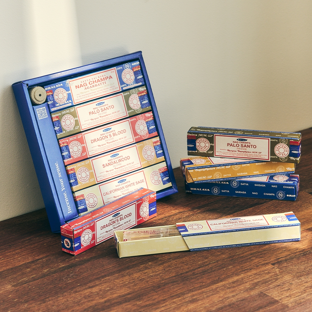 K-Lifestyle nagchampa Nag Champa Mini Incense Stick Set (100 Sticks) + Custom Holder