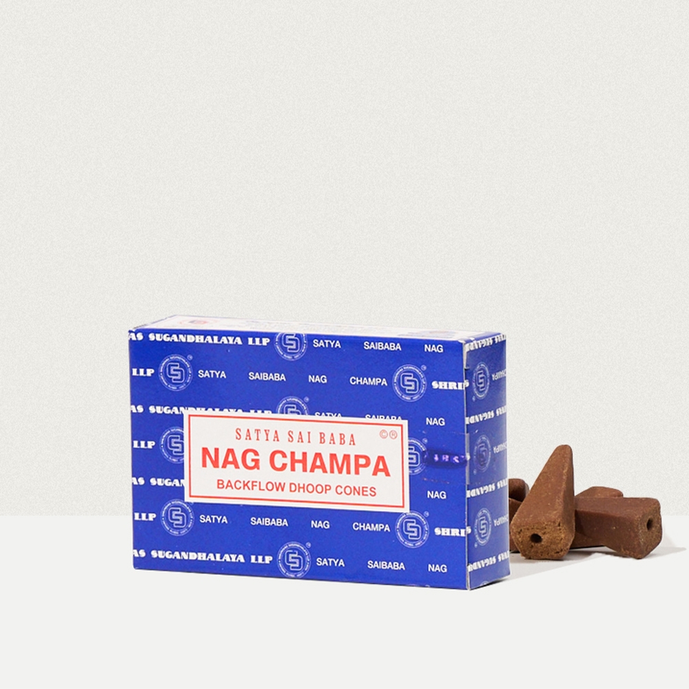K-Lifestyle nagchampa Satya Nag Champa Backflow Incense Cone Aroma Air Freshener Indian Incense – image 1 of 2
