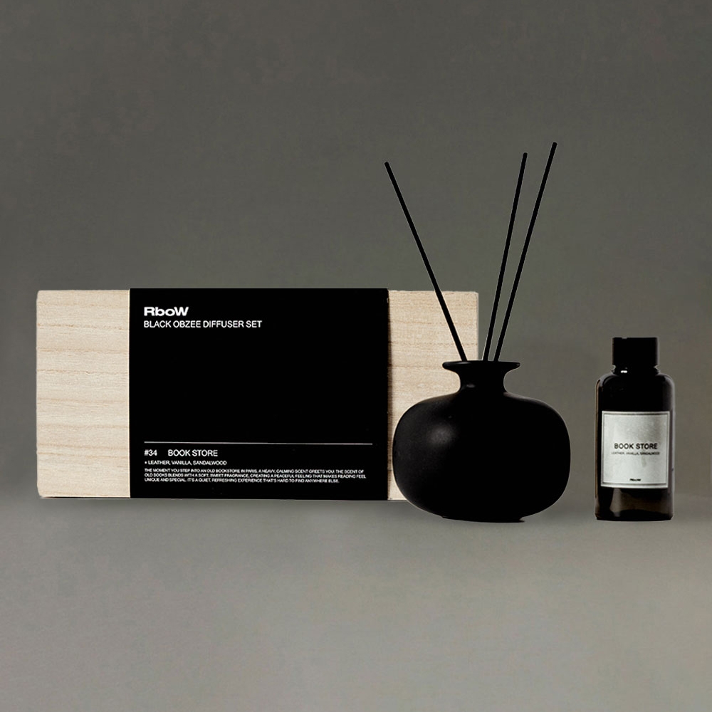 K-Lifestyle RBOW HOUSE Black Object Diffuser Set Bookstore – image 2 of 2