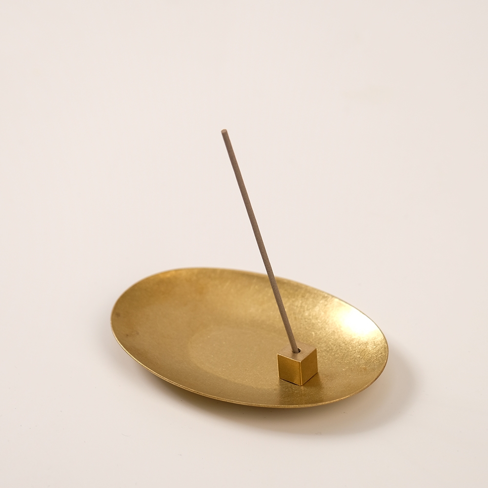 K-Lifestyle AROMACO Scent Home Incense Holder & Tray Brass – image 2 of 2