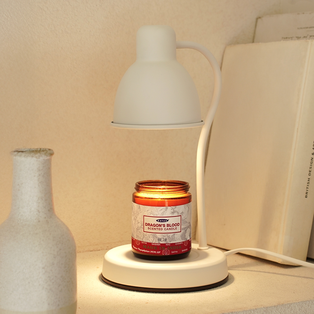 K-Lifestyle nagchampa Nag Champa Candle Warmer Basic + Dragon Blood Scent Candle 7oz 200g