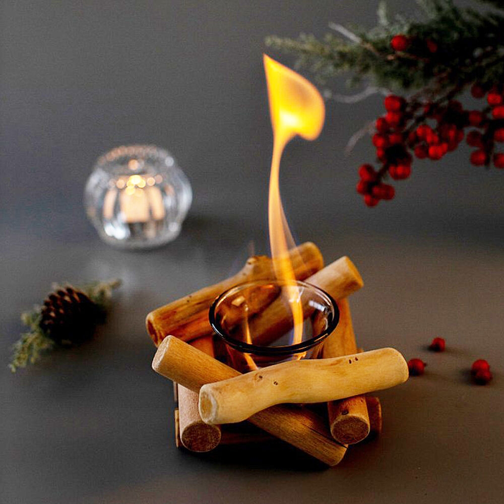 K-Lifestyle petplant Firewood tealight candle holder