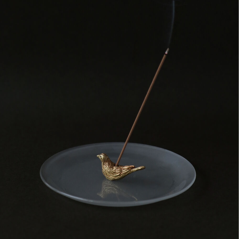K-Lifestyle ALLGRAY Incense Holder _ Free Bird Brass Object