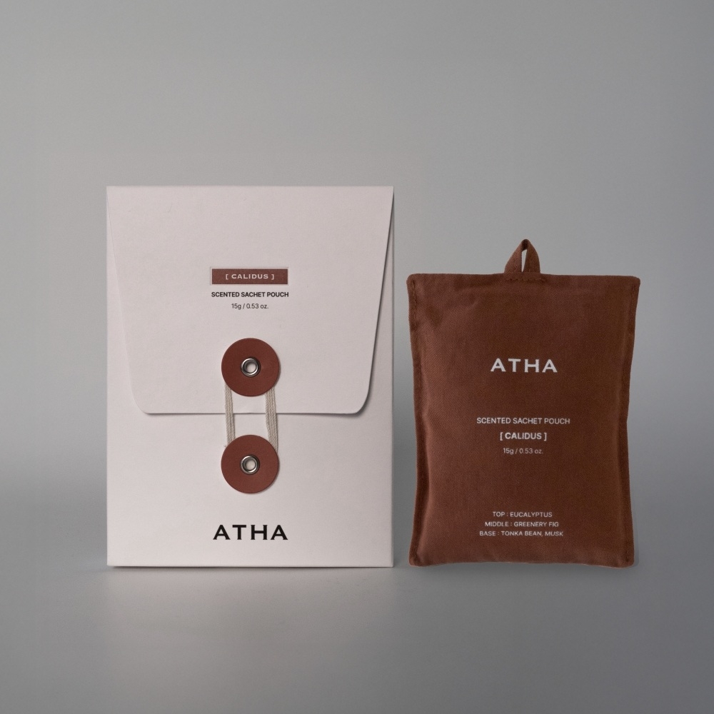 K-Lifestyle ATHA Scented Sachet Pouch / Calidus Scented Sachet Cotton Fabric Pouch Objet Calidus