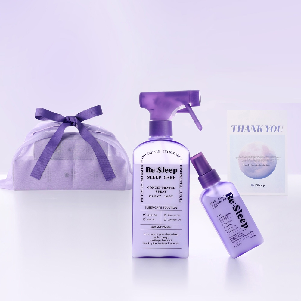 K-Lifestyle RE:SLEEP Sleep Care Phytoncide Concentrated Spray Set 300ml+100ml (Random)