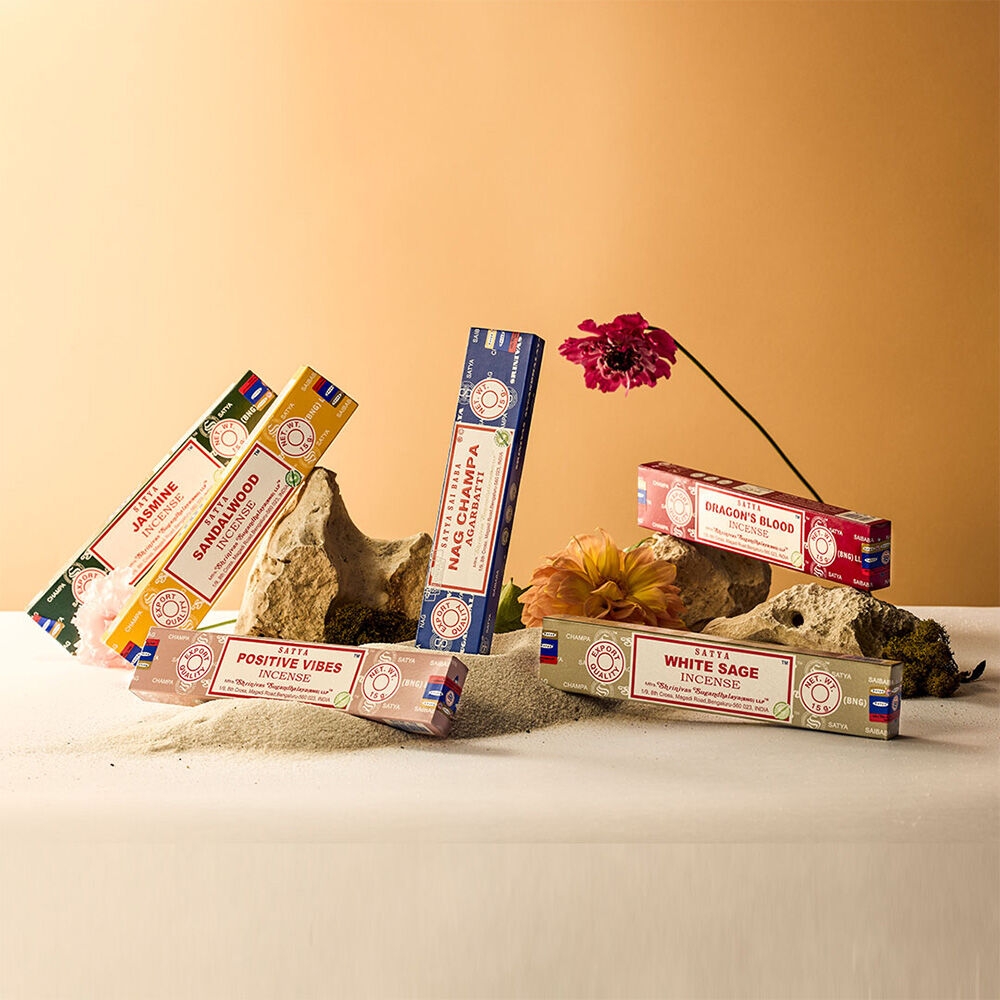 K-Lifestyle heavensense Satya Series 15g Nag Champa Super Heat Palo Santo Sandalwood Incense Sticks (15g)