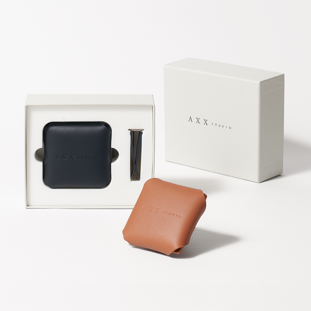 K-Lifestyle AXXSTUDIO Quadrato Leather Car Air Freshener_Jade Black