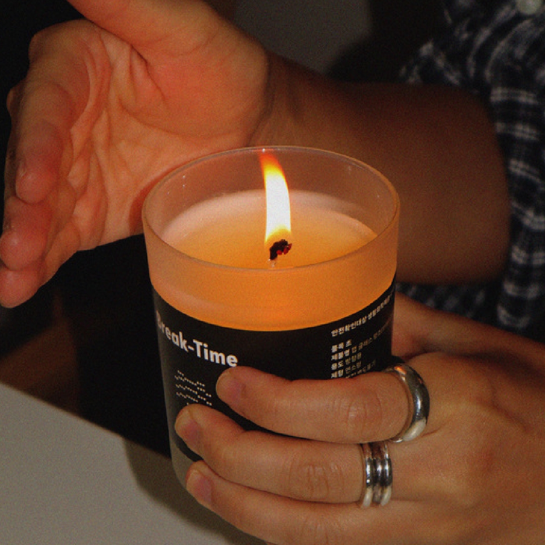 K-Lifestyle hap Home Glass Candle (Random)