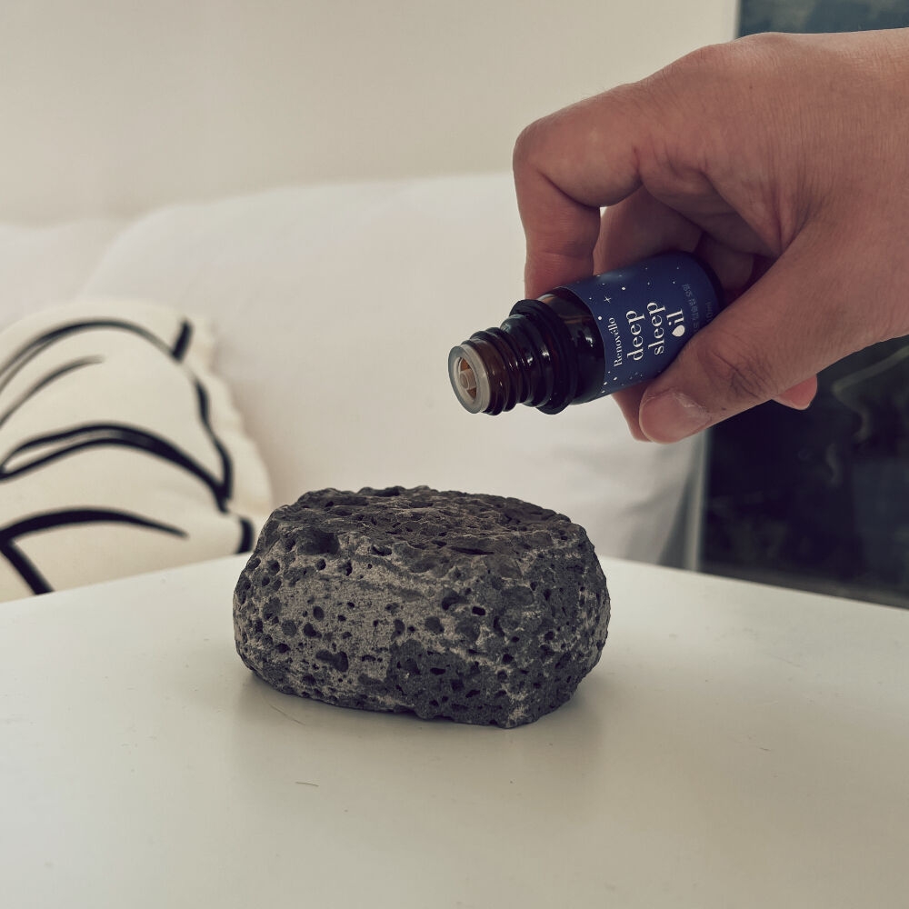 K-Lifestyle Renovello Oil Stone Jeju Basalt Essential Aromatherapy Scent Diffuser