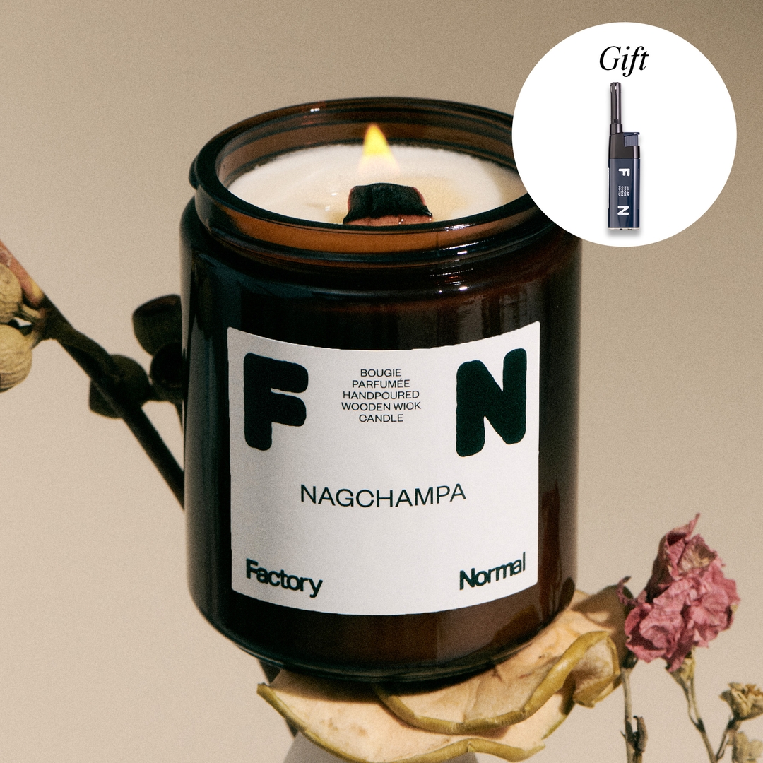 K-Lifestyle factory normal Brown Jar Wood Wick Candle 210g (Random) (210g)