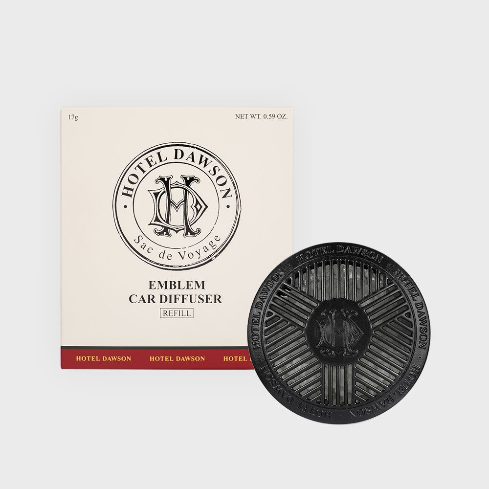 K-Lifestyle HOTEL DAWSON Leather Emblem Car Air Freshener Refill - Choose 1 of 3 Scents