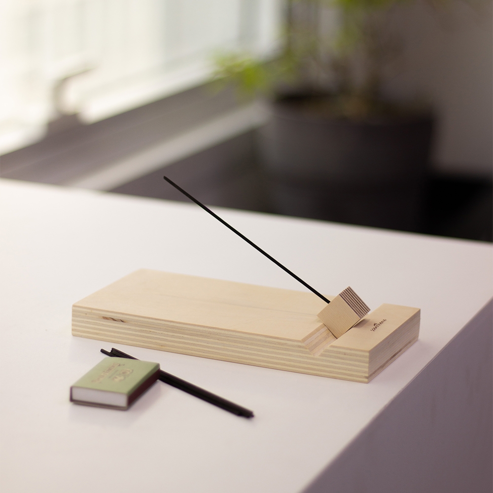 K-Lifestyle AROMACO Scent Home Incense V Tray + Handmade Cube Holder
