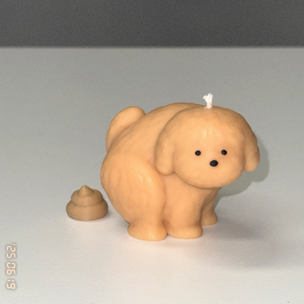 K-Lifestyle LIGHTUPSTUDIO Pupu puppy candle