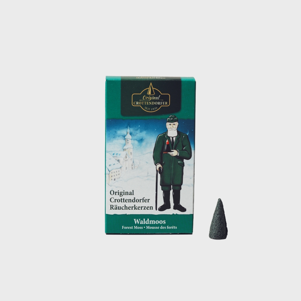 K-Lifestyle KLEINKUNST AUS DEM ERZGEBIRGE MULLER GMBH Forest Moss German Incense Cone Pack (24 cones)