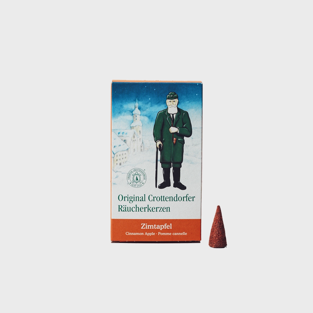K-Lifestyle KLEINKUNST AUS DEM ERZGEBIRGE MULLER GMBH Cinnamon Apple German Incense Cones (24-pack)