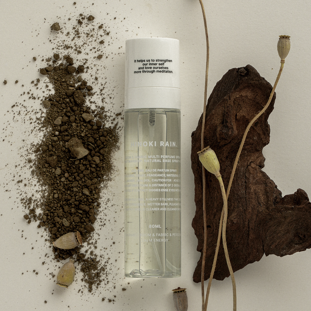 K-Lifestyle DEUNHYANG Rain-Soaked Old Tree Room & Fabric Perfume, Hinoki Rain. 80ML (80ML)