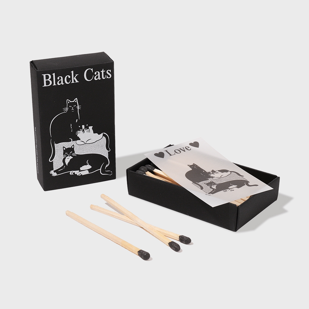 K-Lifestyle OIMU Square Matches _ Black Cat
