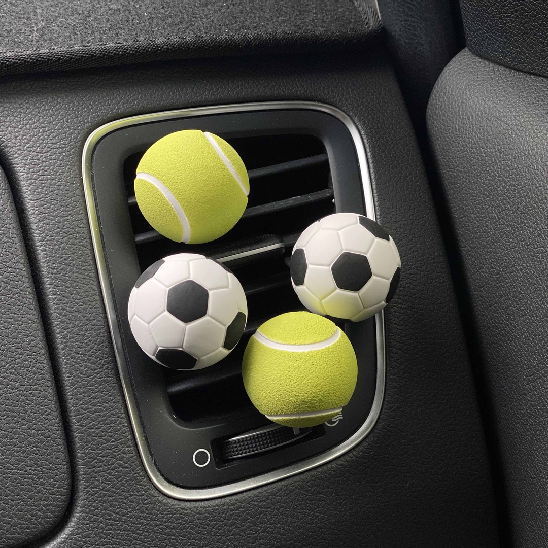 K-Lifestyle coming candle 1+1 Tennis Ball, Soccer Ball Car Plaster Air Freshener – image 1 of 2