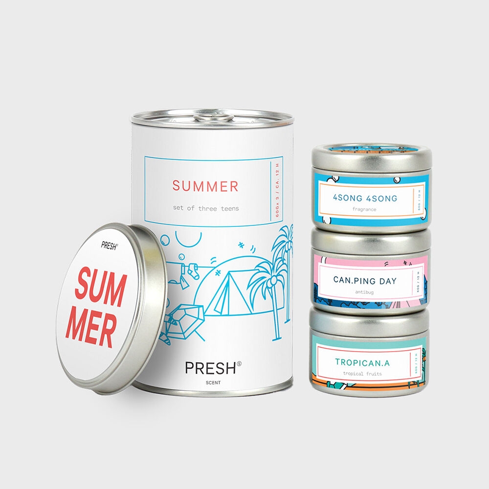 K-Lifestyle PRESH Candle Summer Set Small Candles (3-Pack) – image 2 of 2