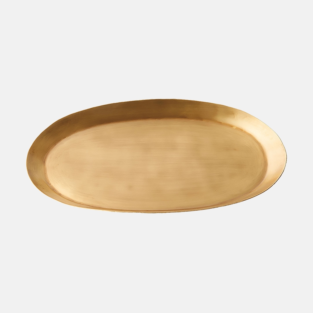 K-Lifestyle FF COLLECTIVE Brass Tray Oval Medium – image 1 of 2