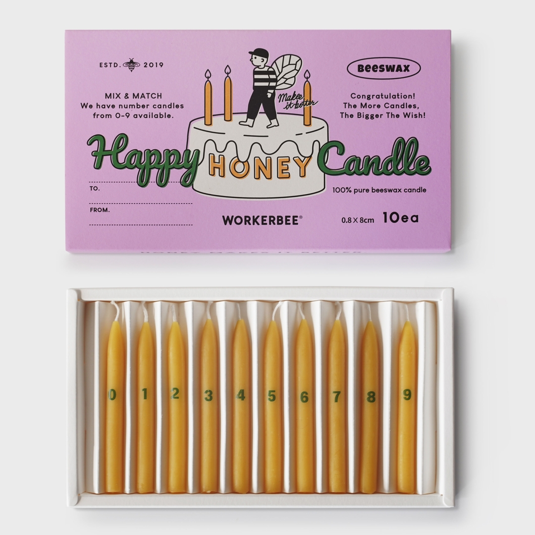 K-Lifestyle WORKERBEE Happy Honey Candle