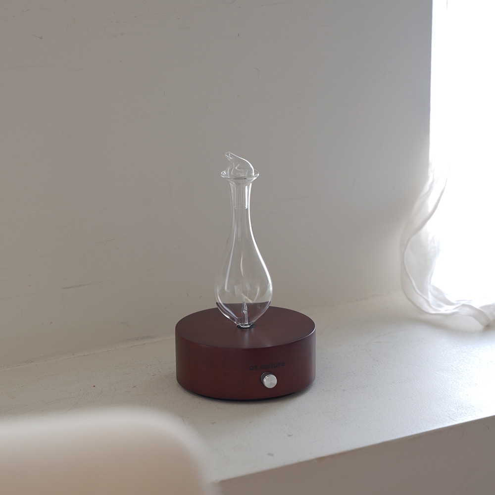 K-Lifestyle ATNATURE. Electronic Diffuser Glasswood Round Maroon
