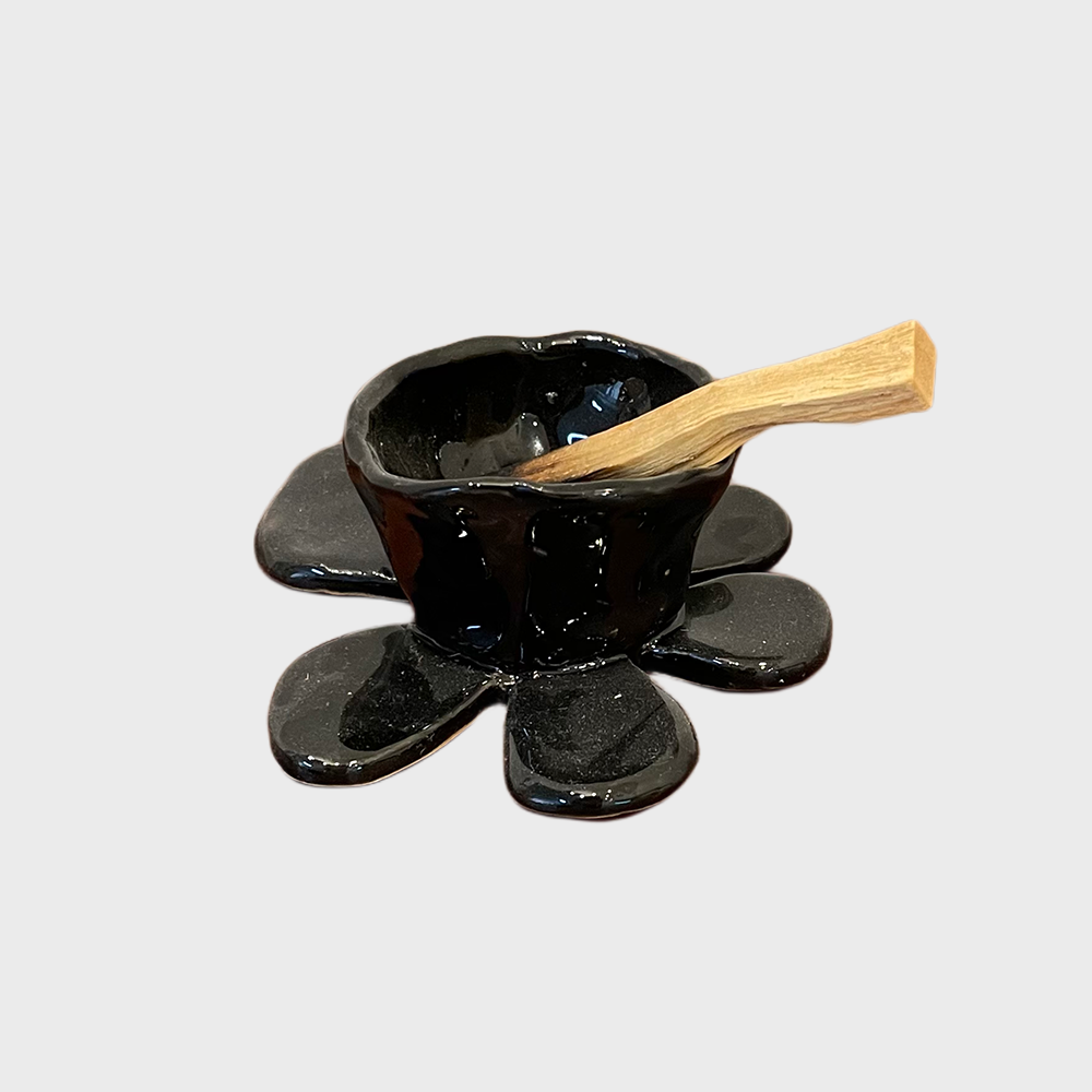 K-Lifestyle VIVIFLO Black Daisy Incense + Incense Stick Holder