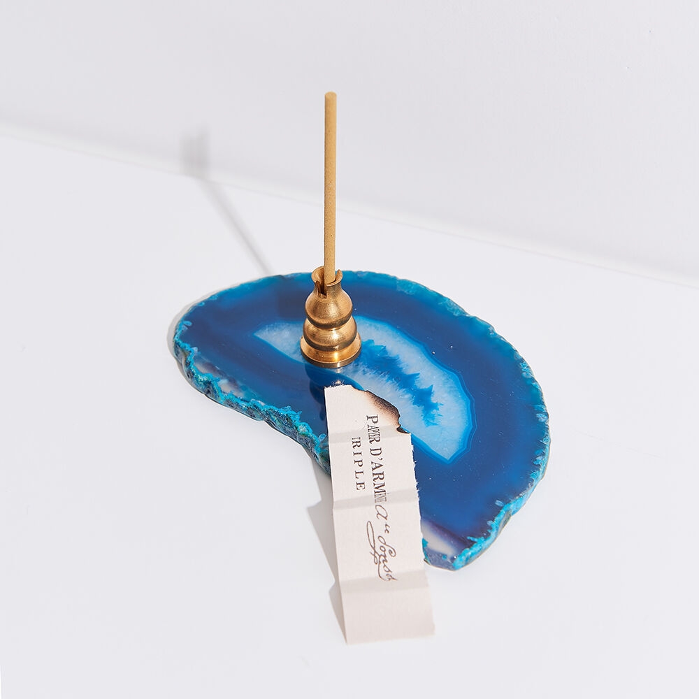 K-Lifestyle Relyus Crystal Incense Holder Plate - Blue