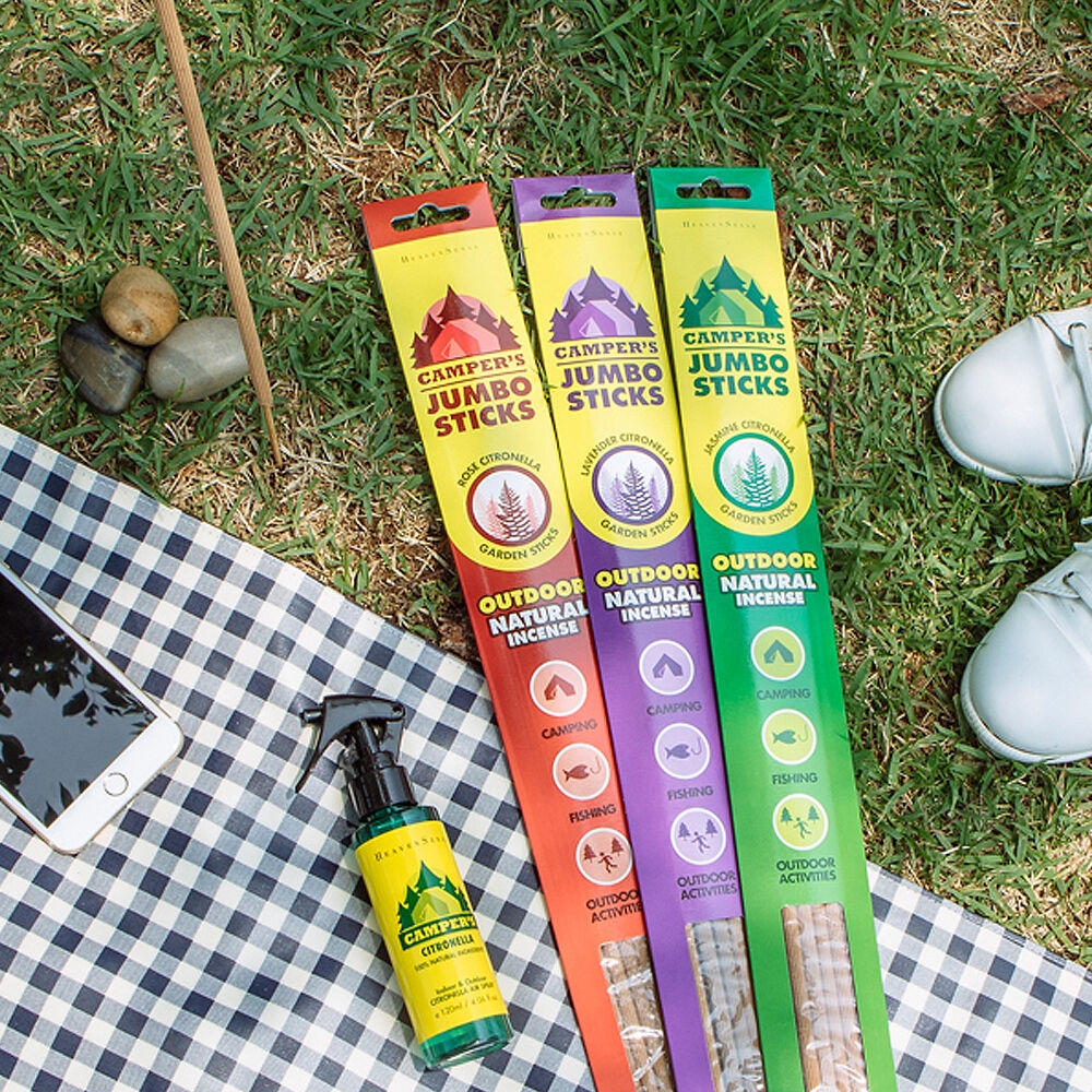 K-Lifestyle heavensense Campus Citronella Camping Jumbo Incense Sticks