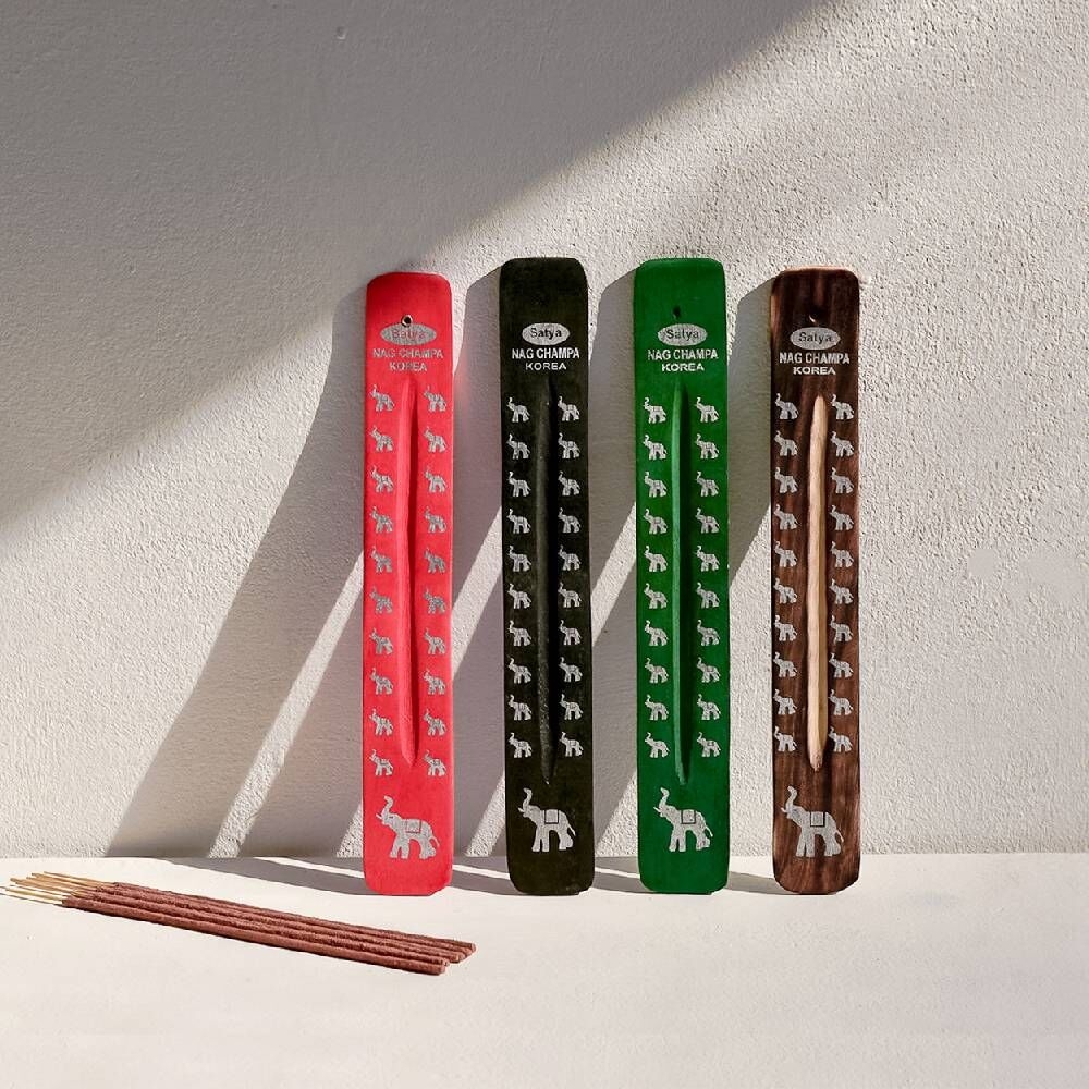 K-Lifestyle nagchampa Nag Champa Incense Holder Plain Red