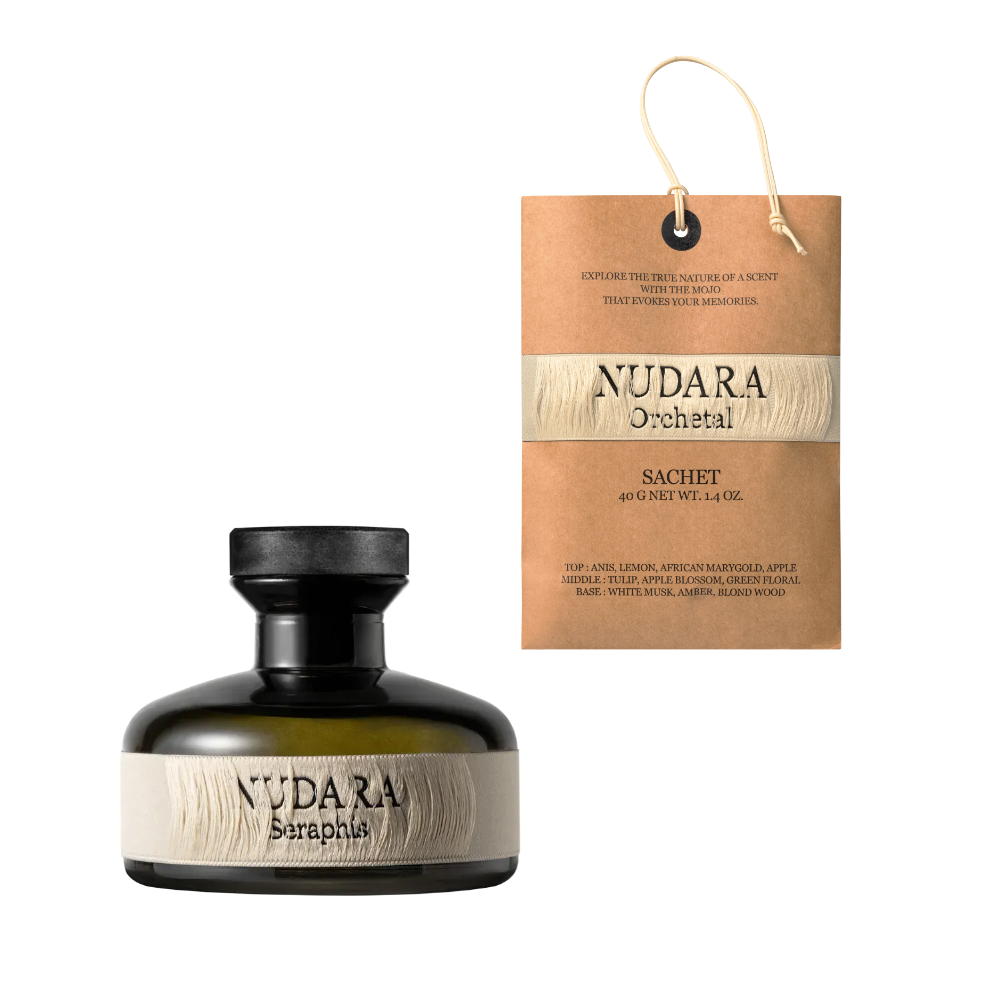 K-Lifestyle NUDARA Diffuser 200ml + Sachet 40g Indoor Air Freshener Duo Set