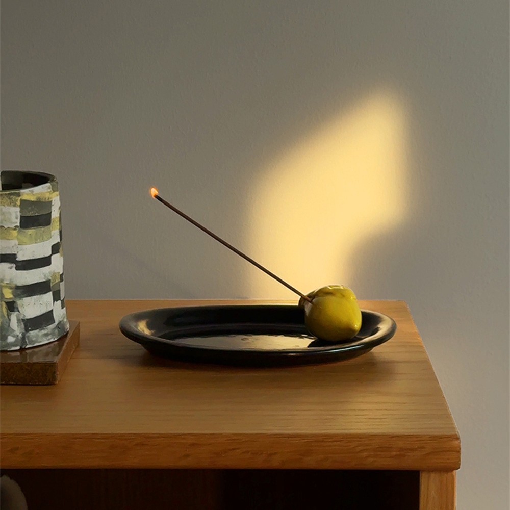 K-Lifestyle SOFTSERVE Lime Ceramic Incense Holder