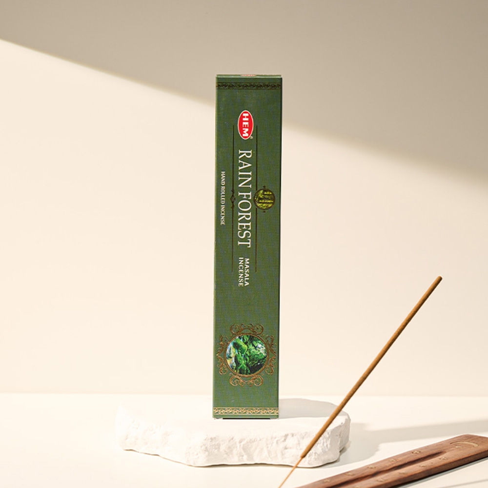 K-Lifestyle heavensense Hem Incense Premium Masala Incense Sticks 15g Rainforest Scent (15g)