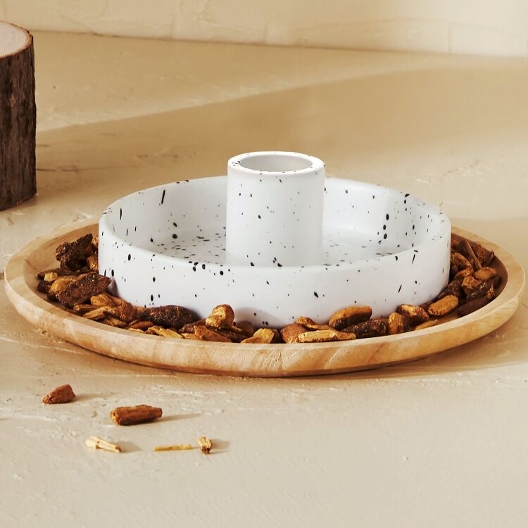 K-Lifestyle STAY POSITIVE Palo Santo Ceramic Holder