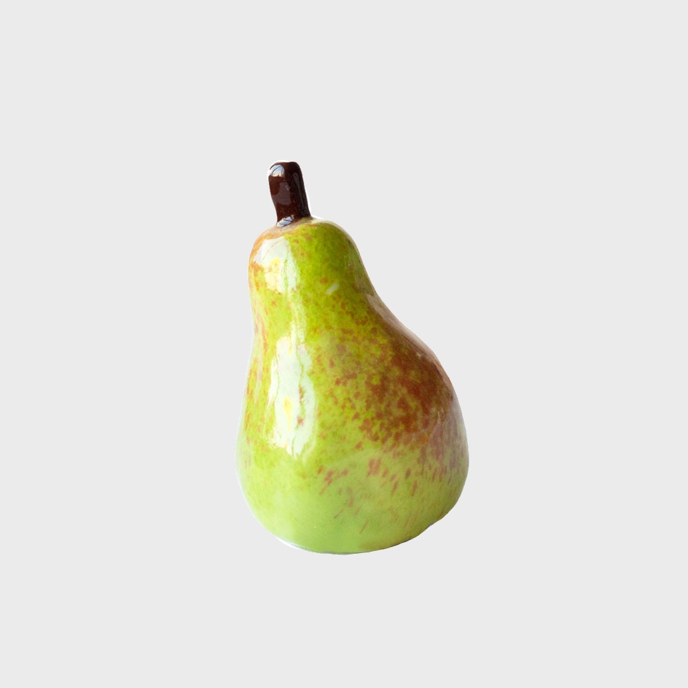 K-Lifestyle PEARSHRIMP CERAMIC GLOSSY PEAR INCENSE HOLDER