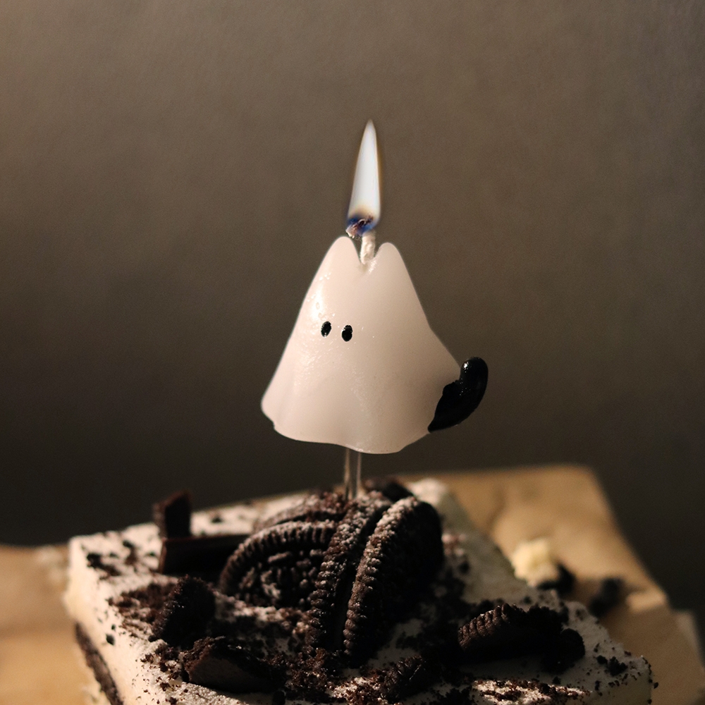 K-Lifestyle PROW Cake Candle_Ghost Cat